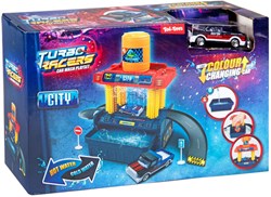 Toi-Toys Turbo racers Auto Waschset mit Farbwechsel Auto und Zubehör