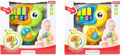 Toi-Toys Baby Klavier Spielzeug Tukan mit Licht und Musik Geräuschen
