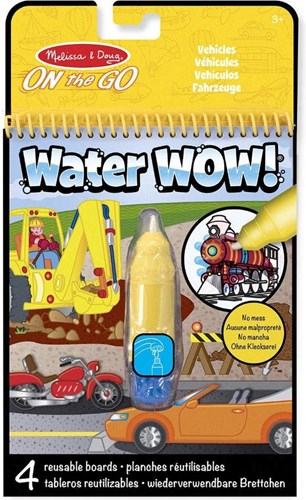 Water Wow! Wasser-Malbuch Fahrzeuge wiederverwendbares Reisespielzeug