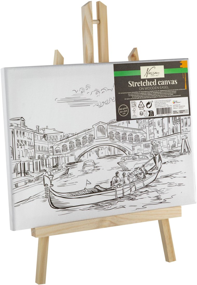 Canvas mit Druck Staffelei Kreatives Malen 30x22,5 cm