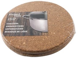 Kitchen Tools Kork Untersetzer Set - runde Topfuntersetzer 18cm