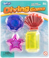 Jonotoys Tauchspielzeug Muscheln Set - 4 Stück buntes Schwimmbad