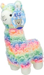 Jonotoys Plüsch Regenbogen Alpaka Kuscheltier - weiches Kuscheltier 28cm