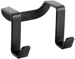 Doppelhaken Küche Metaltex Galileo matt schwarz 6x4cm Handtuchhalter