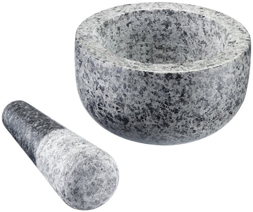 Westmark Mörser Granit 13 cm - Kräutermühle Küchenzubehör-2