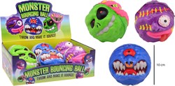 Johntoy Hüpfball Monster 10 cm buntes Spielzeug für Kinder