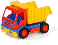 Wader Spielzeug Kipplaster Kranwagen Müllwagen 19 cm Kunststoff-3