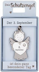 Depesche Schutzengel Anhänger 03. September - Glücksbringer Schlüsselanhänger