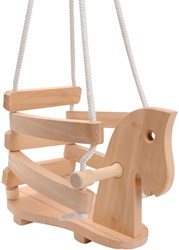 Playwood Holzschaukel Pferd - Schaukel Sitz für Kinder Garten