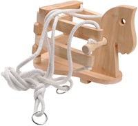 Playwood Holzschaukel Pferd - Schaukel Sitz für Kinder Garten-2