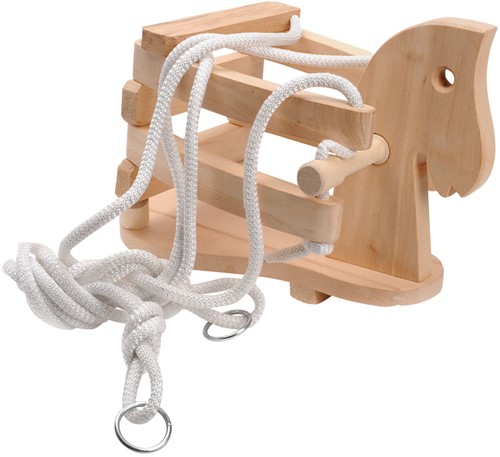 Playwood Holzschaukel Pferd - Schaukel Sitz für Kinder Garten-2