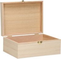 Hobbygroep Holz Aufbewahrungsbox mit Klappdeckel 23x16,9x10 cm-2