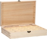 Playwood Holz Spielzeug Organizer Kiste mit 24 Fächern natur-2