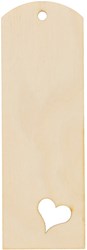 Playwood Holz Lesezeichen Herzform kreatives Geschenk