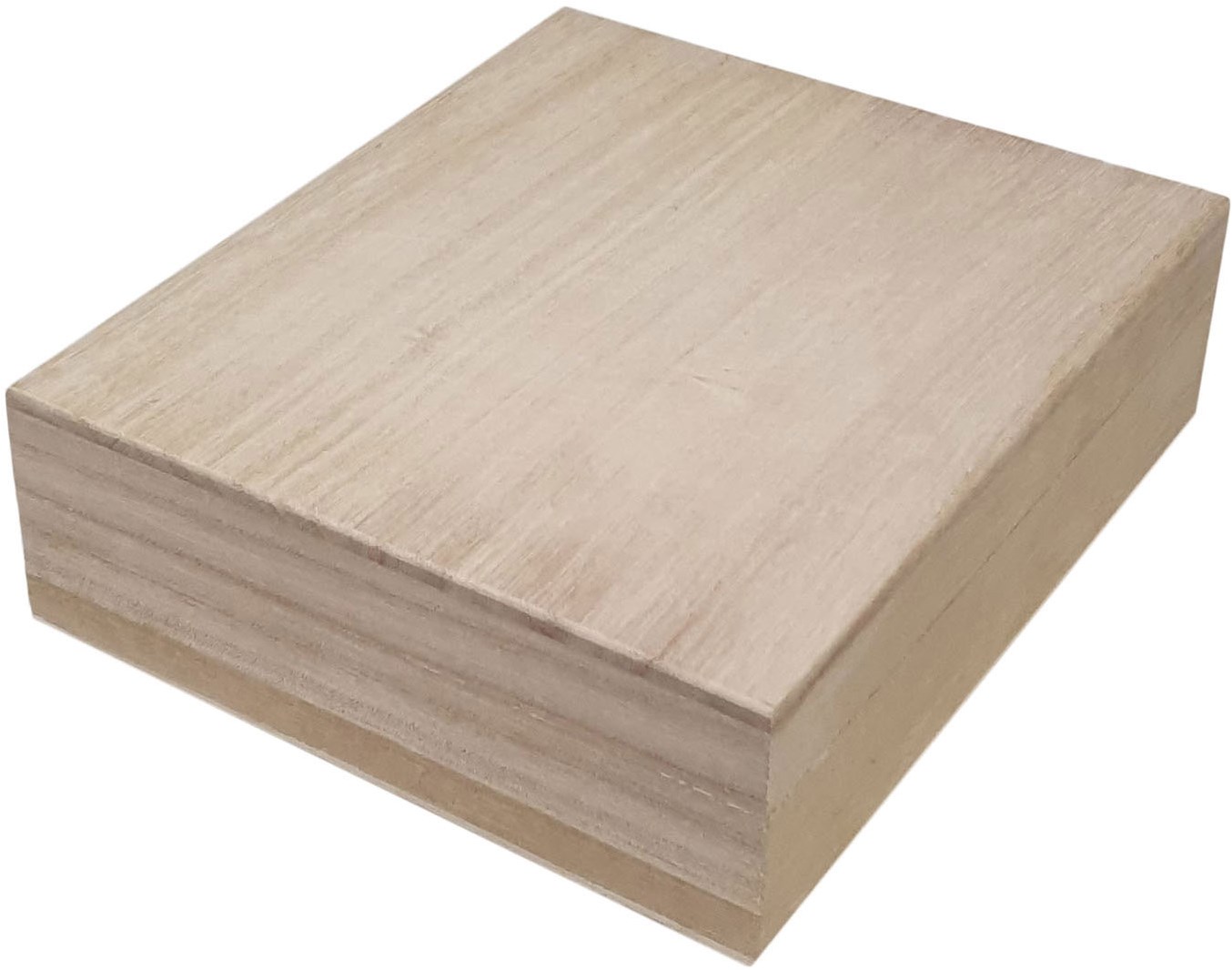 Playwood Holzkiste quadratisch mit losem Deckel