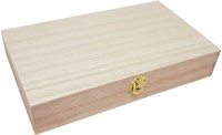 Playwood Holz Pinselbox Aufbewahrungsbox Paulownia Holz 27x16x5cm