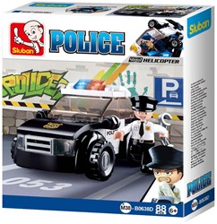 Sluban Bauset Polizei-Patrouillenwagen - 88 Teile - Spielzeug