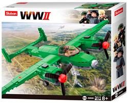 Sluban Bauset WWII Tupolev TU-2 alliierter Bomber Spielzeug Flugzeug
