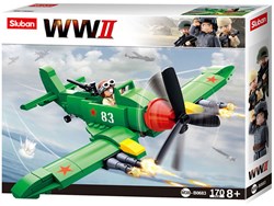 Sluban Bauset WWII Ilyushin II-2 Jagdflugzeug mit 170 Bausteinen