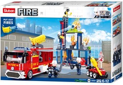 Sluban Feuerwehr Baukasten Trainingszentrum mit 585 Bausteinen