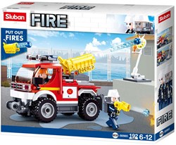 Sluban Off-road Löschfahrzeug Bauset Feuerwehr Spielzeug 192 Teile