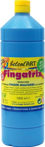 Eduplay Fingerfarbe 1000ml hellblau - kreative Kinderfarbe
