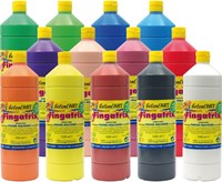 Eduplay Fingerfarbe 1000ml hellblau - kreative Kinderfarbe-2