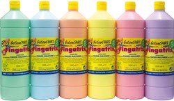 Eduplay Fingerfarbe Pastell Set 6 x 1000ml 6 Farben Kinderfarbe