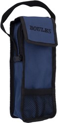 HOT Sports + Toys Boule-Tasche blau für 3 Kugeln aus Nylon