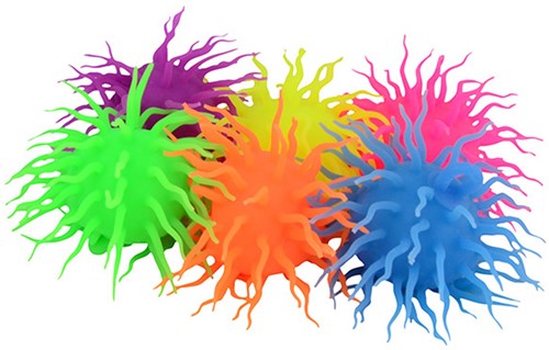 Spike Fluffy Bal met Licht, Ø 12cm