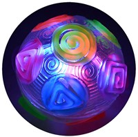 Johntoy Regenbogen-Stoßball mit Licht - buntes Spielzeug-2