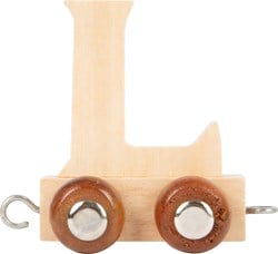 Small Foot - Houten Lettertrein - L - 12 stuks