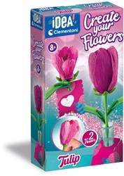 Clementoni Blumen Bastelset - Tulpen kreatives Spielzeug