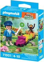 Playmobil Spielzeugzug Kleine Lokausfahrt Tierwelt-3