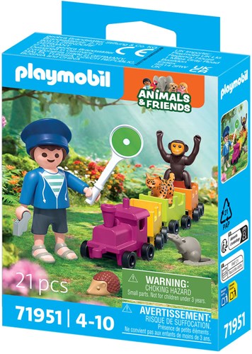 Playmobil Spielzeugzug Kleine Lokausfahrt Tierwelt-3