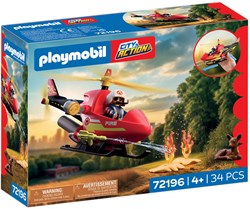 Playmobil City Action Feuerwehr-Helikopter - Spielzeug mit Wassertank