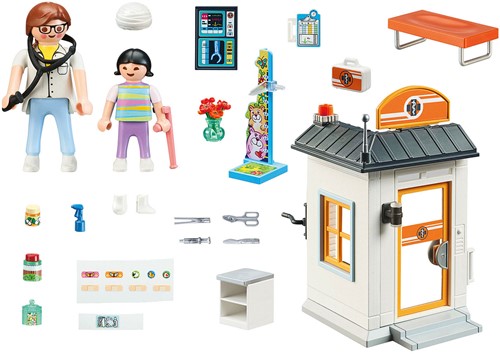 Playmobil City Life Starterpack Kinderarzt - 57-teiliges Spielset-2
