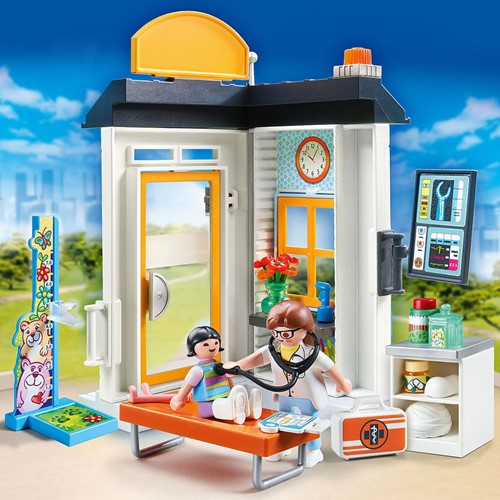 Playmobil City Life Starterpack Kinderarzt - 57-teiliges Spielset-3