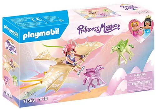 PLAYMOBIL RAINBOW TRIP WITH PEGASUS FOALS IN THE CLOUDS