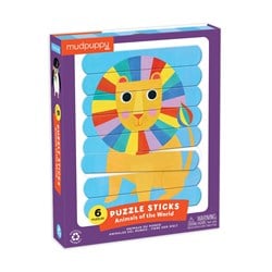 Mudpuppy Puzzle Tiere der Welt - Lernpuzzle aus Karton für Kinder