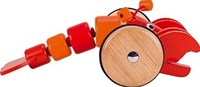 Goki Holz Nachziehtier Hummer - buntes Lernspielzeug für Kleinkinder-3