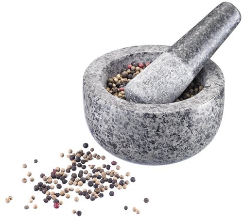 Westmark Mörser Granit 13 cm - Kräutermühle Küchenzubehör