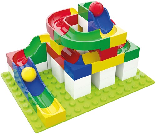 Hubelino Kugelbahn Baukasten mini 45-teilig - kreatives Spielzeug-2