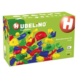 Hubelino Bahnelemente Set - 128-teilig - Kugelbahn Erweiterung