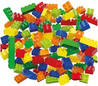 Hubelino Bausteine Set - 120-teiliges farbenfrohes Konstruktionsspielzeug-2
