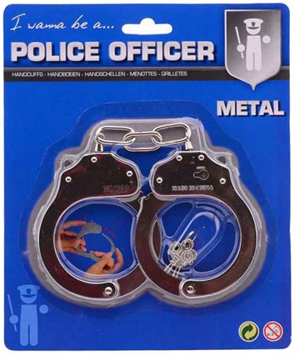 Handschellen aus Metall auf Karte 26463-3