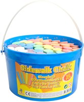 Johntoy Straßenkreide Outdoor Fun Eimer 50 Stück buntes Spielzeug-2