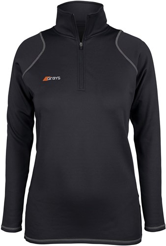 Grays Hockey Fleecejacke Damen Schwarz Größe M - Sportbekleidung Hockey