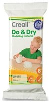 Creall Modelliermasse weiß 500g lufttrocknend Bastelton Kinder