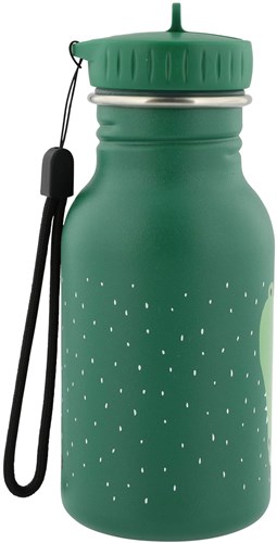 Trixie Trinkflasche Edelstahl 350ml - Mr. Crocodile - kinderfreundliche Wasserflasche grün-2